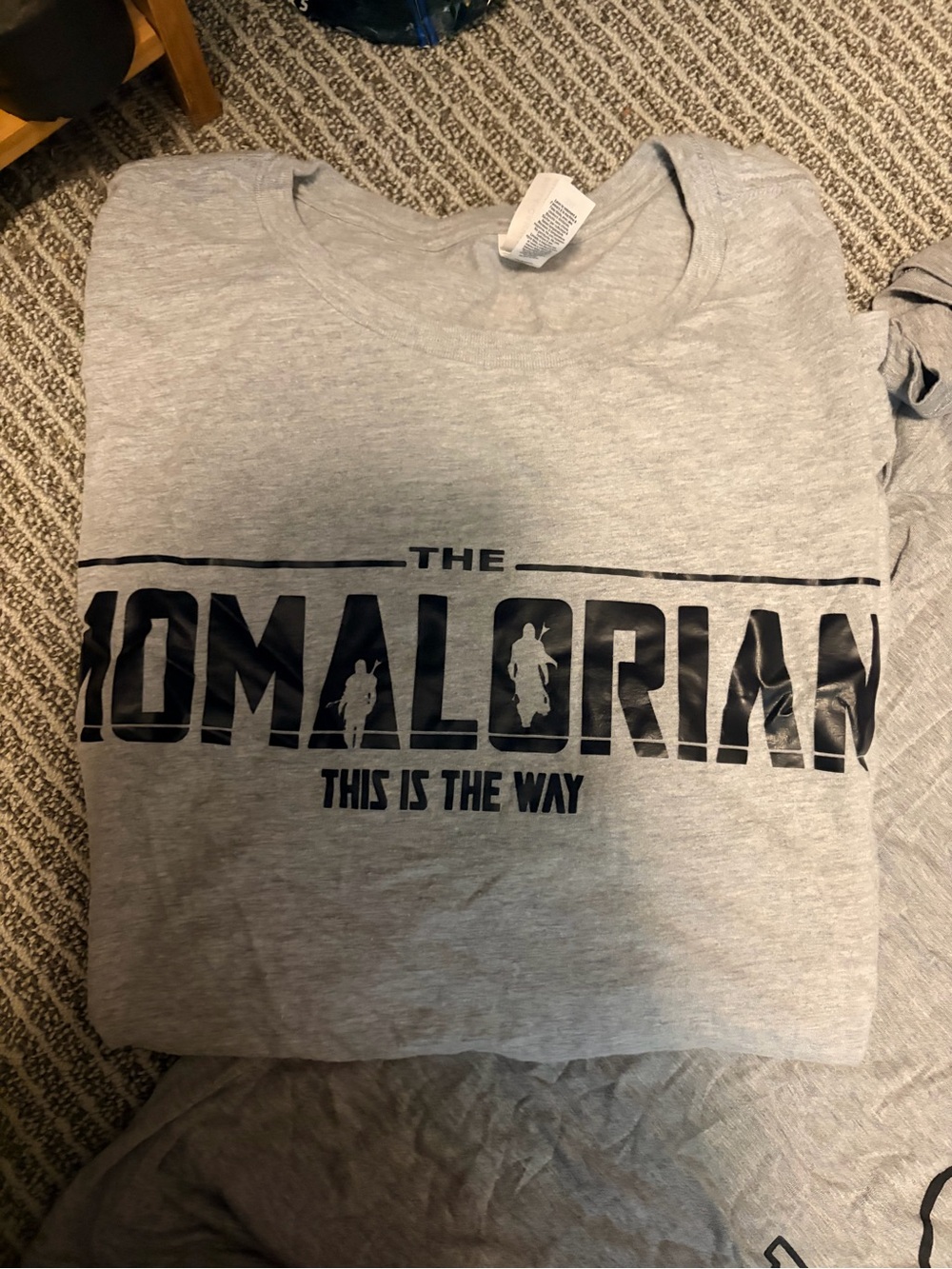 Bella Canvas Gray The Mandalorian Graphic Tee